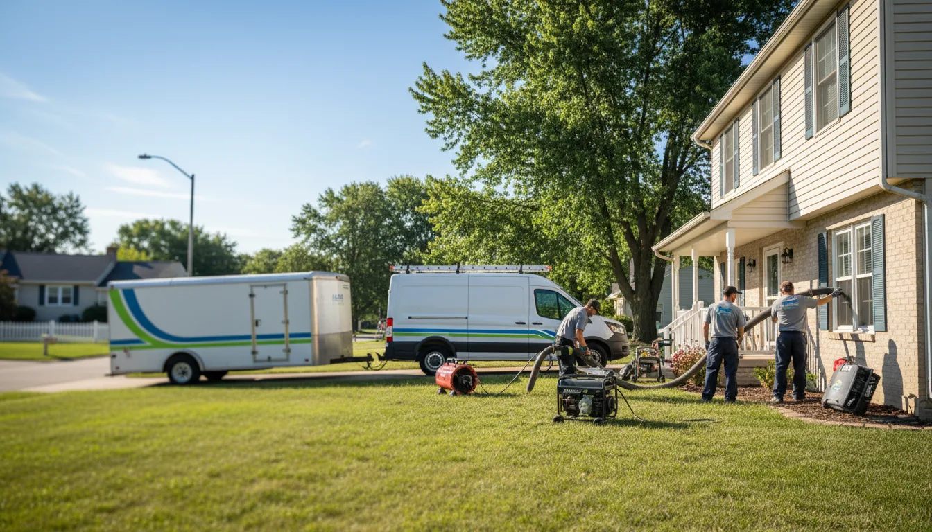 Flooded Basement Restoration And Cleanup With Repair in New Market, IA near me